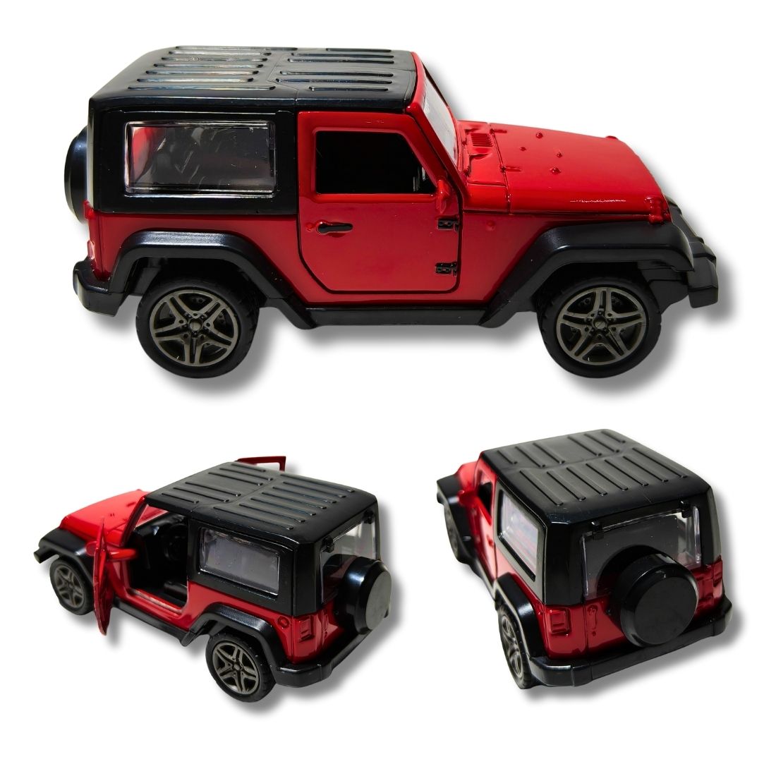 1:32 scale red die cast mahindra thar model