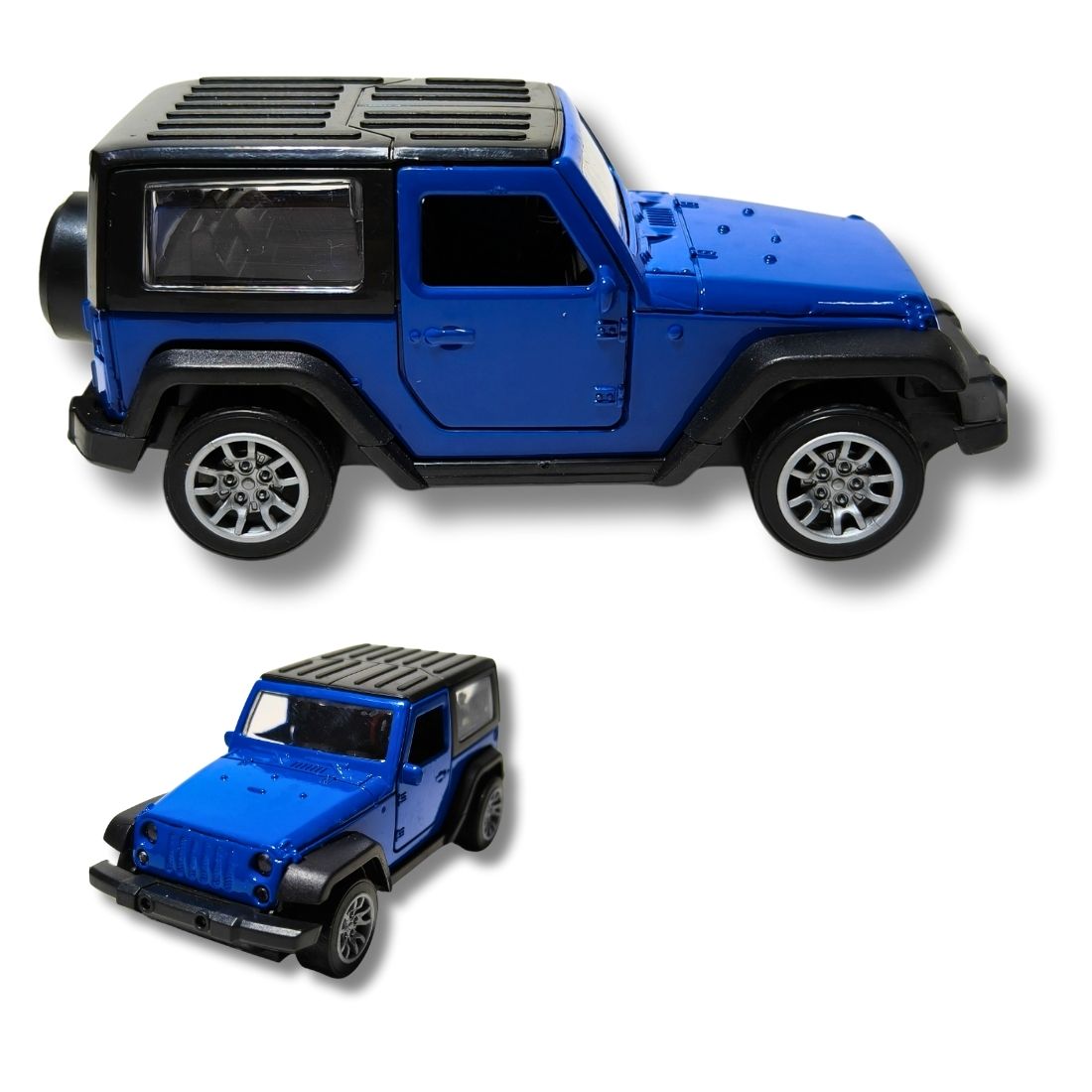 blue mahindra thar diecast model car – toy jeep for kids & collectors