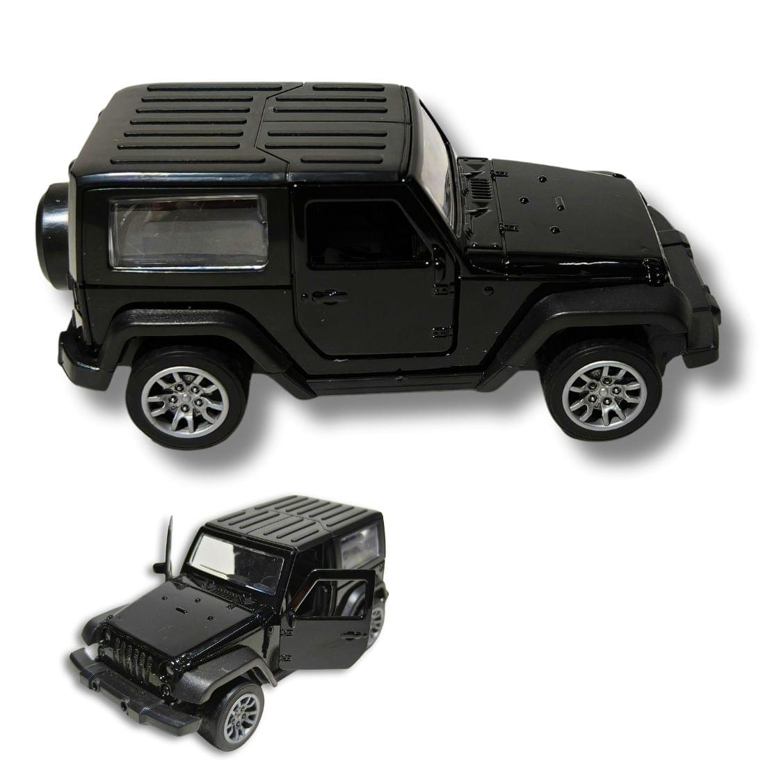 black mahindra thar die cast toy car 1:32 scale model