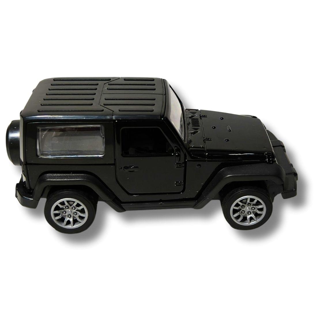 black mahindra thar die cast toy car 1:32 scale model